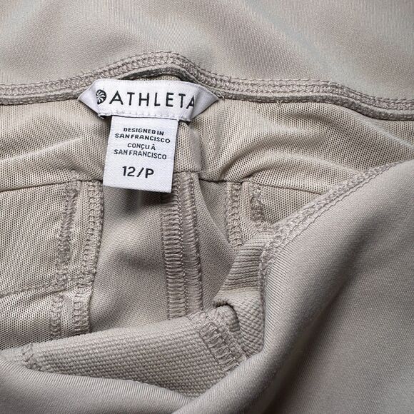 Athleta Headlands Hybrid Cargo Pants Light Asphalt Grey Taupe Women’s 12p - Picture 5 of 9